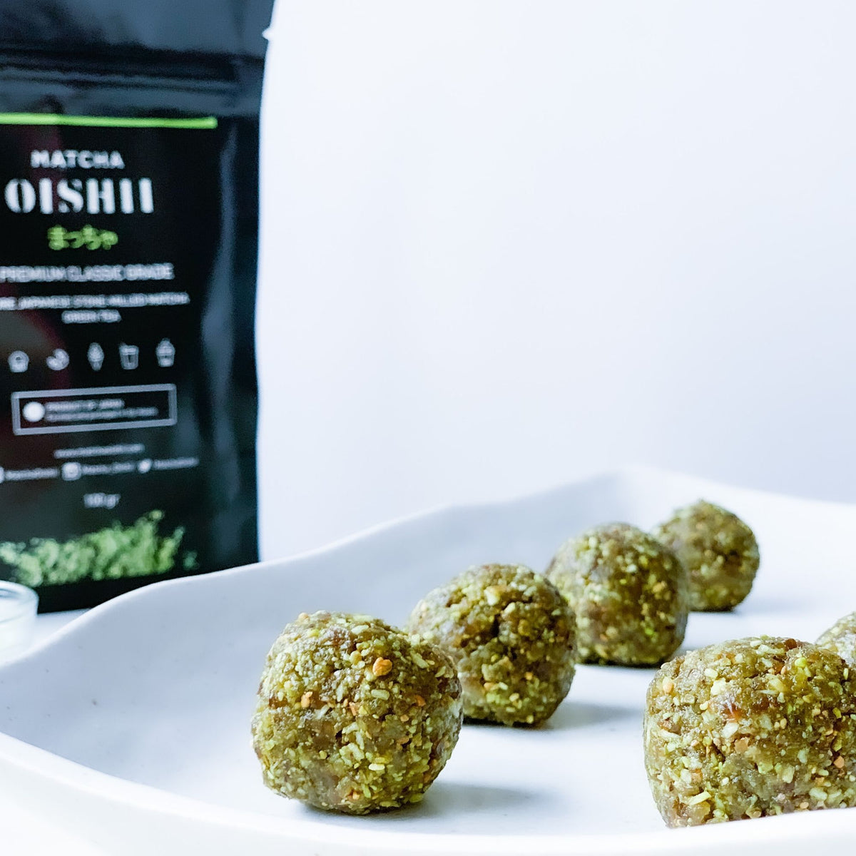 Matcha Green Tea Energy Balls Matcha Oishii