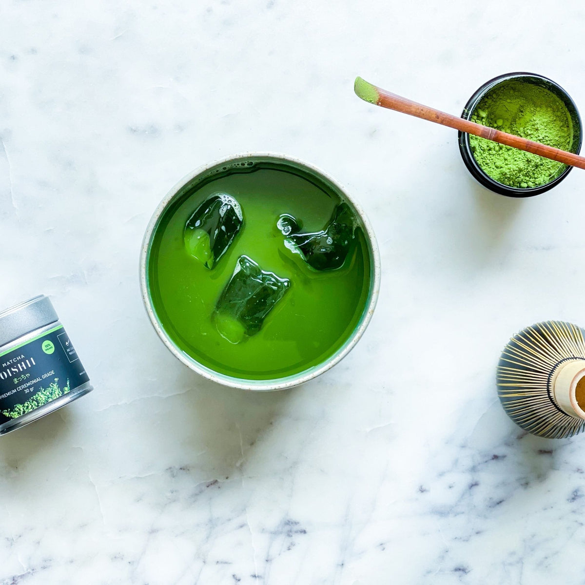 How to Prepare Iced Matcha Tea Iced Matcha Tea Recipe Matcha Oishii