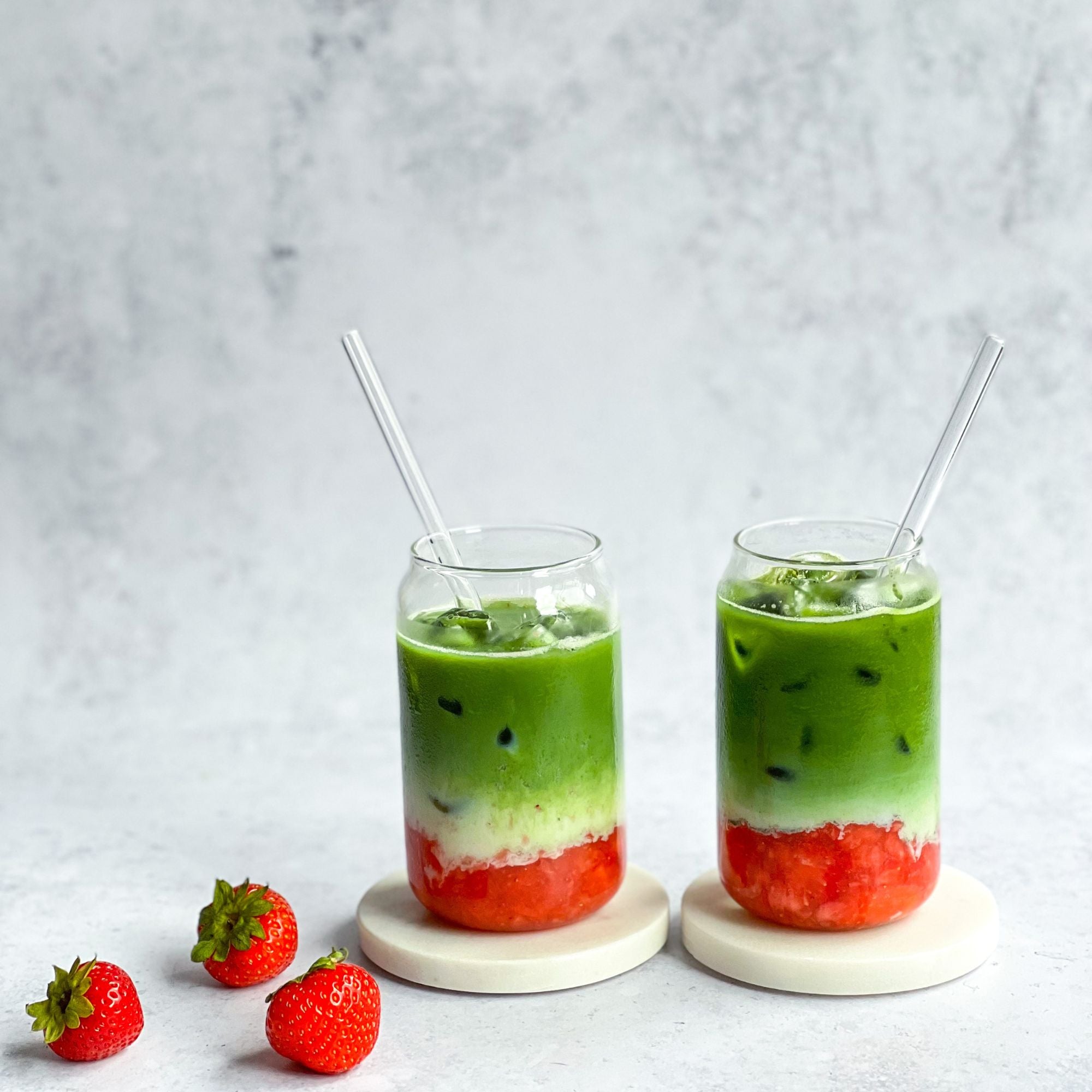 Strawberry Matcha Latte