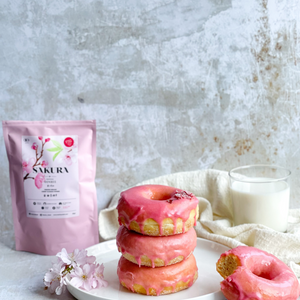 Cherry Blossom Donuts - Matcha Oishii