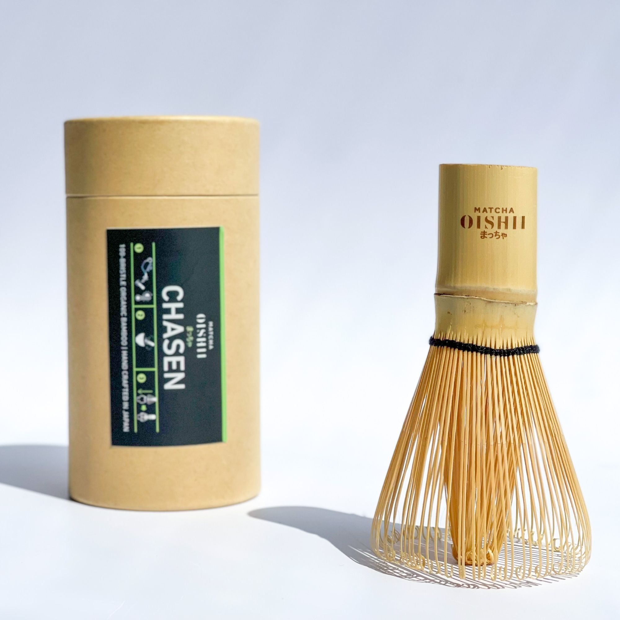 Bambusbesen 100 Zinken - Matcha Oishii